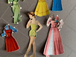 Påklædningsdukker fra begyndelsen af 1950’erne