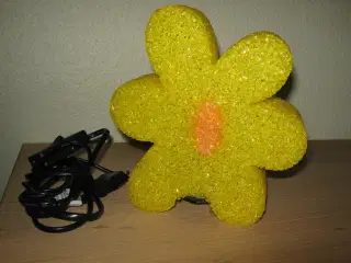 Bordlampe - gul blomst