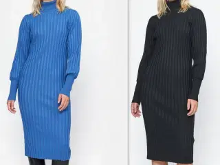 Soft Rebels ribstrikkede kjoler med høj hals