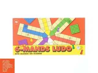 6-mands ludo brætspil fra Alga (str. 43,5 x. 22,5 cm)