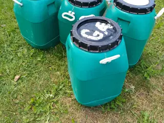 Fodertønder med låg