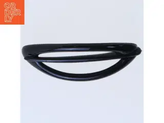 Sort hårklemme (str. 9 cm)