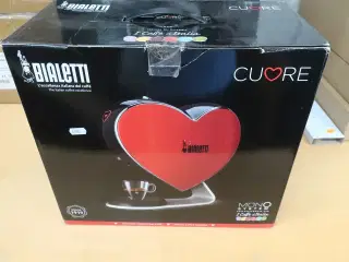 BIALETTI Red Heart Espresso Cuore Manuel Kapsel kaffemaskine