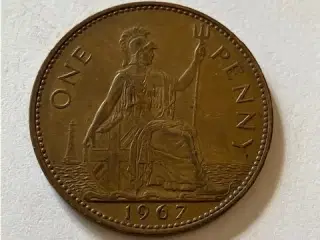 One Penny 1967 England