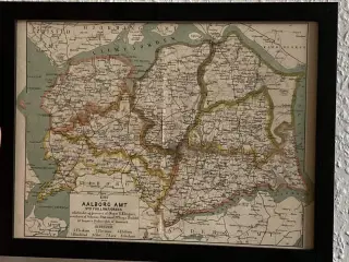 Originalt landkort af Aalborg amt