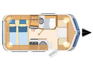 2014 - Eriba Touring Triton 430 GT   Lækker rejsevogn med fast dobbeltseng fra Hinshøj Caravan