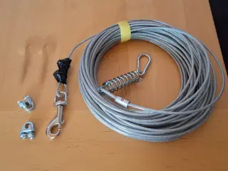 Active Canis Tie Out Cable på 30 meter sælges.