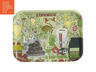 Serveringsbakke med retro design (str. 27x20 cm)