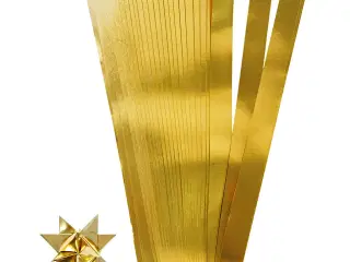 Guld Stjernestrimler - 100 stk til Festdekoration
