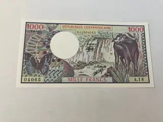 1000 Francs Central African Republic 1982