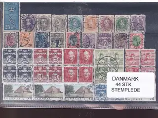 Danmark Samling - 44 Stk. Stemplet