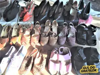 Mange sko og sandaler, nye eller brugt få gange