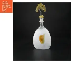 Unik Skak Snitker glas karaffel med dekorativ prop (str. 36 cm)