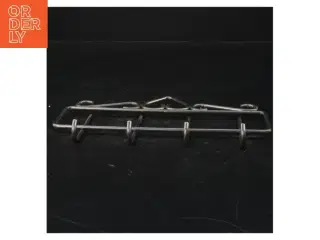 Metalknagerække med 4 kroge (str. 21x11 cm)