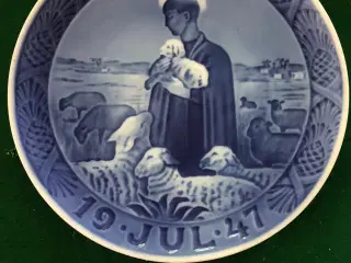 Juleplatte RC, 1947 Hyrde med får