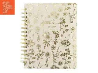 Spiralbundet planner med blomstermotiv fra Søstrene Grene