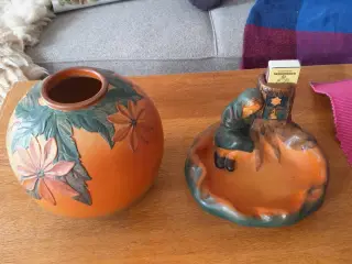 Ibsen keramik vase og den lille pige med svovlstik