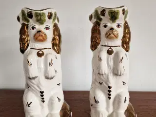 2 stk engelske vintage porcelæns figure.