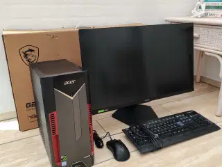 Perfekt Gaming sæt(GTX 1050Ti, MSI 27" 180Hz)