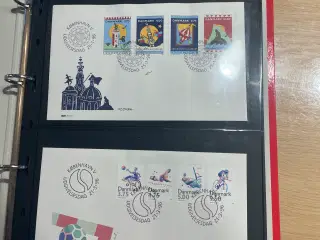 Førstedagskuverter fra Danmark fra 1996-1998