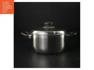Brugt rustfrit stålgryde (str. Ø. 21 cm)