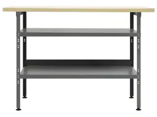 Arbejdsbord 120x60x85 cm stål grå