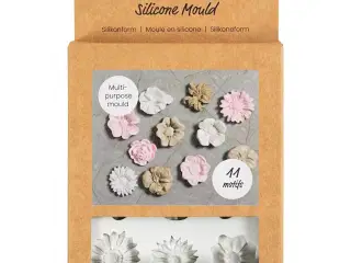 Silikoneform, Marguerit, H: 0,5 cm, L: 2-2,5 cm, 1 stk.