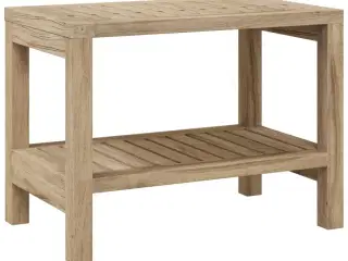 Badeværelsesbord 60x30x45 cm massivt teaktræ