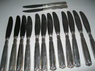 MAJOR sølvplet knive h.h.v. 21,5 og 18,5 cm