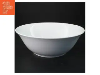 Hvid porcelænsskål (str. Ø 25,5x8 cm)