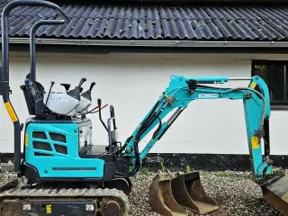 Kobelco SK10SR / joystick / 800 timer / skovlsæt