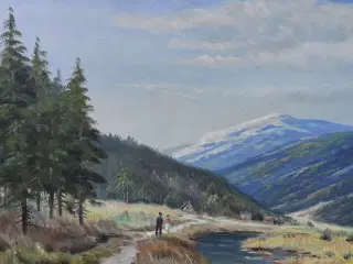 WILLY DANNERFJORD - ( 1904 - 1961 ) oliemaleri