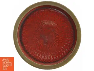Keramikskål med rød glasur fra Nymlle (str. Ø. 18 cm)
