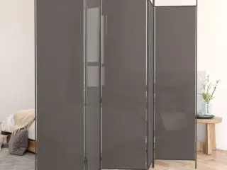 5-panels rumdeler 250x200 cm stof antracitgrå
