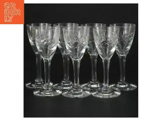 Krystalglas, 7 stykker (str. 11 cm, 7 styk cm)