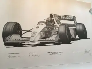 Signeret billede af Senna's sidste sejr