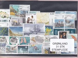 Grønland - 31 Stk. - Stemplede