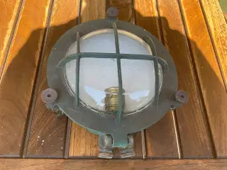 Skibslampe kobber