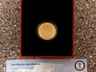 Polarmønt 1000kr guld, nordlys dk's billigste