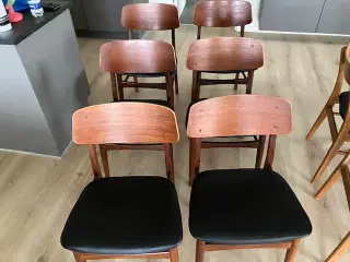 Spisebordsstole i teak - 10 stk.