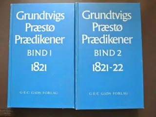 grundtvigs præstø prædikener1821-22 1-2, af n. f. 