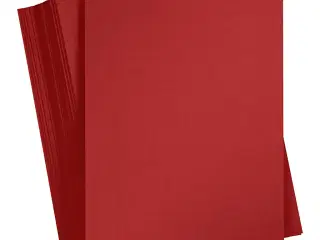 Karton, A4, ark 210x297 mm, 180 g, mørk rød, 100ark/ 1 pk.