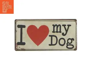 Magnet med kærlighed til hunde motiv fra Lafinesse (str. 10x5 cm)