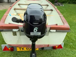  Jolle 16 fod m. Motor & trailer