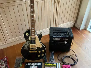 El-guitar komplet sæt med forstærker