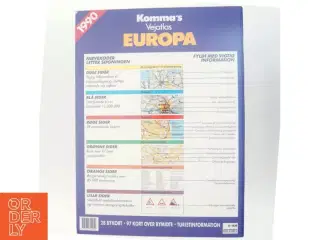 Komma&#39;s Vejatlas Europa (Bog)