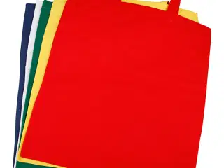 Bæredygtig mulepose i 100% bomuld - 5 stk. assorterede