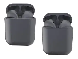 2 sæt Earbuds i grå farve.