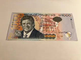 1000 Rupees Mauritius 2010