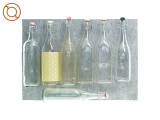 retro patentflasker, gamle Glasflasker (str. 30 cm)